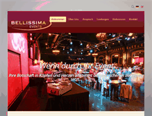 Tablet Screenshot of bellissima-events.de